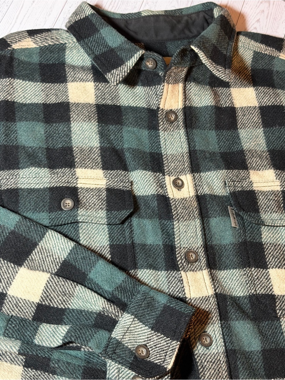 Woolrich Men’s XXL Willow Buffalo Plaid Wool Shirt Jacket 80% Wool Overshirt